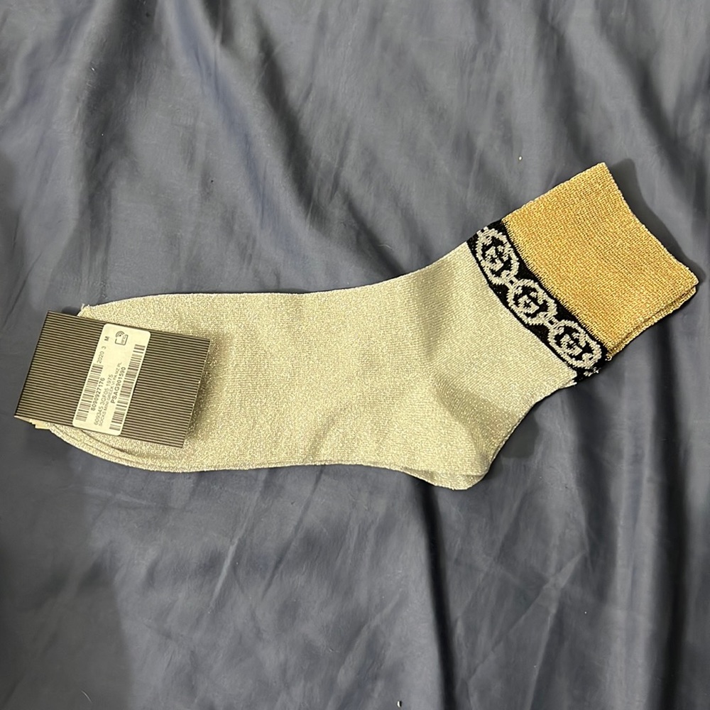 NWT Gucci glitter socks. M